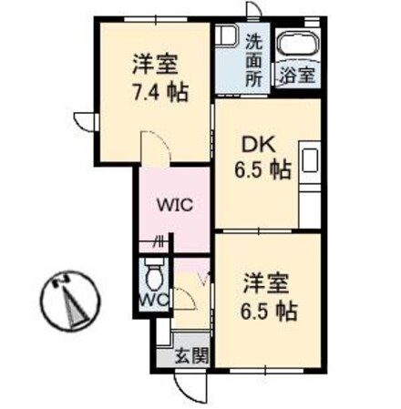 中野東駅 徒歩10分 1階の物件間取画像